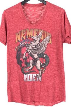 NEMESIS HALF SLEEVE T / レッド 【Roen】