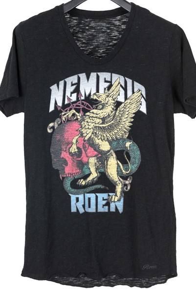 Roen - NEMESIS HALF SLEEVE T / ブラック 【Roen】 | BRYAN