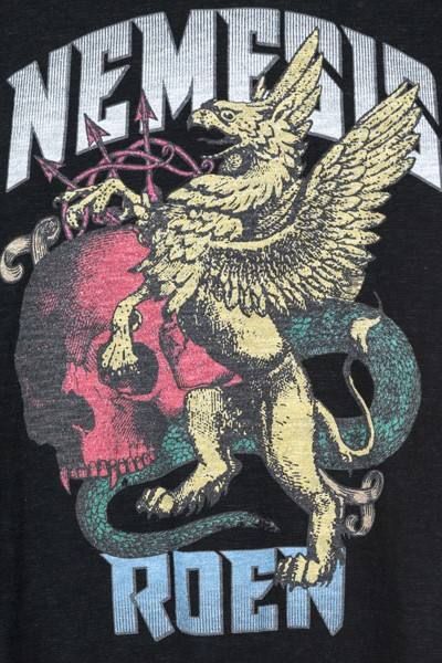 NEMESIS HALF SLEEVE T / ブラック 【Roen】