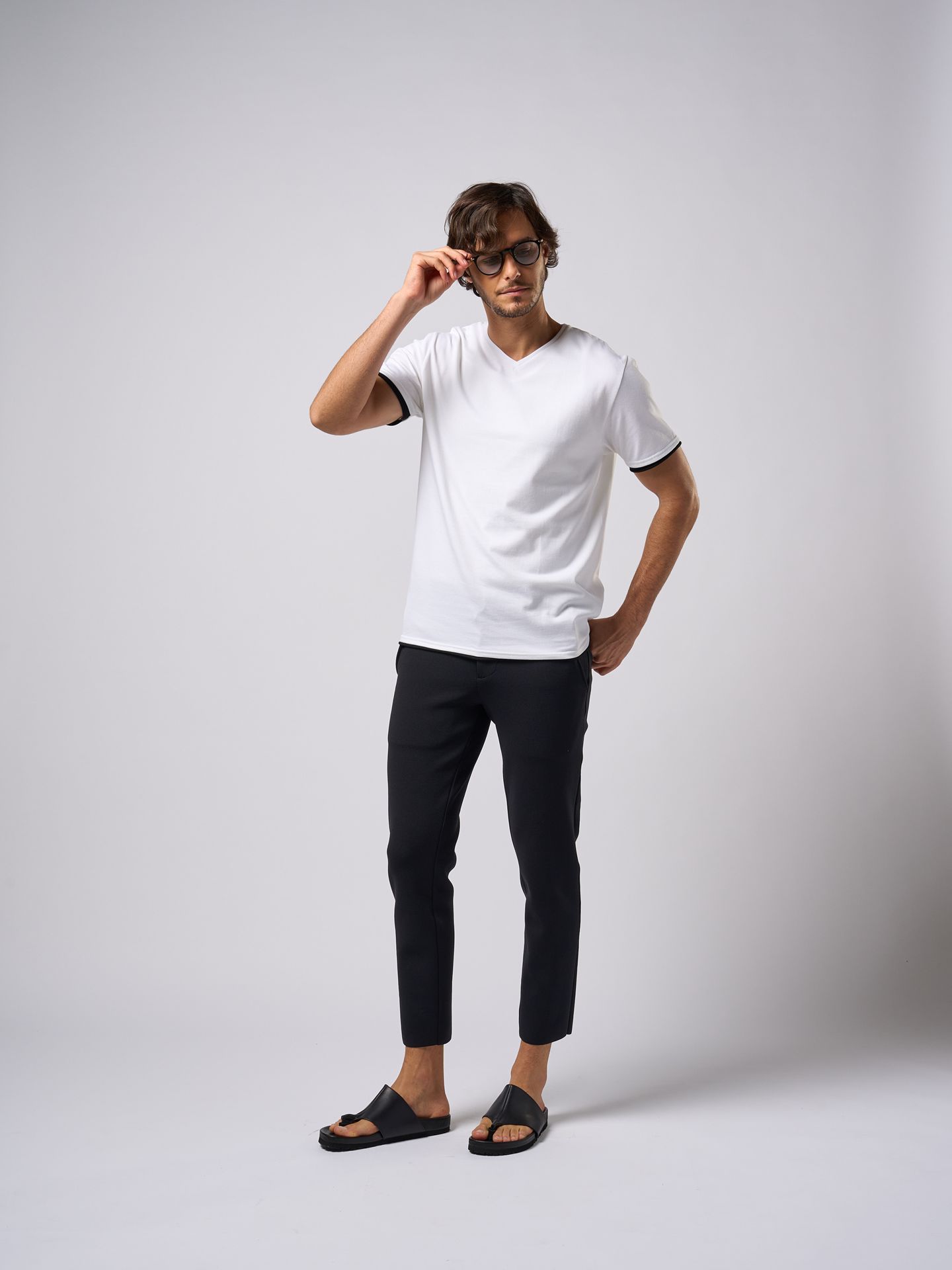 【予約品9月19日 10時締め】 cool touch V-neck S/S / VネックTシャツ / ホワイト