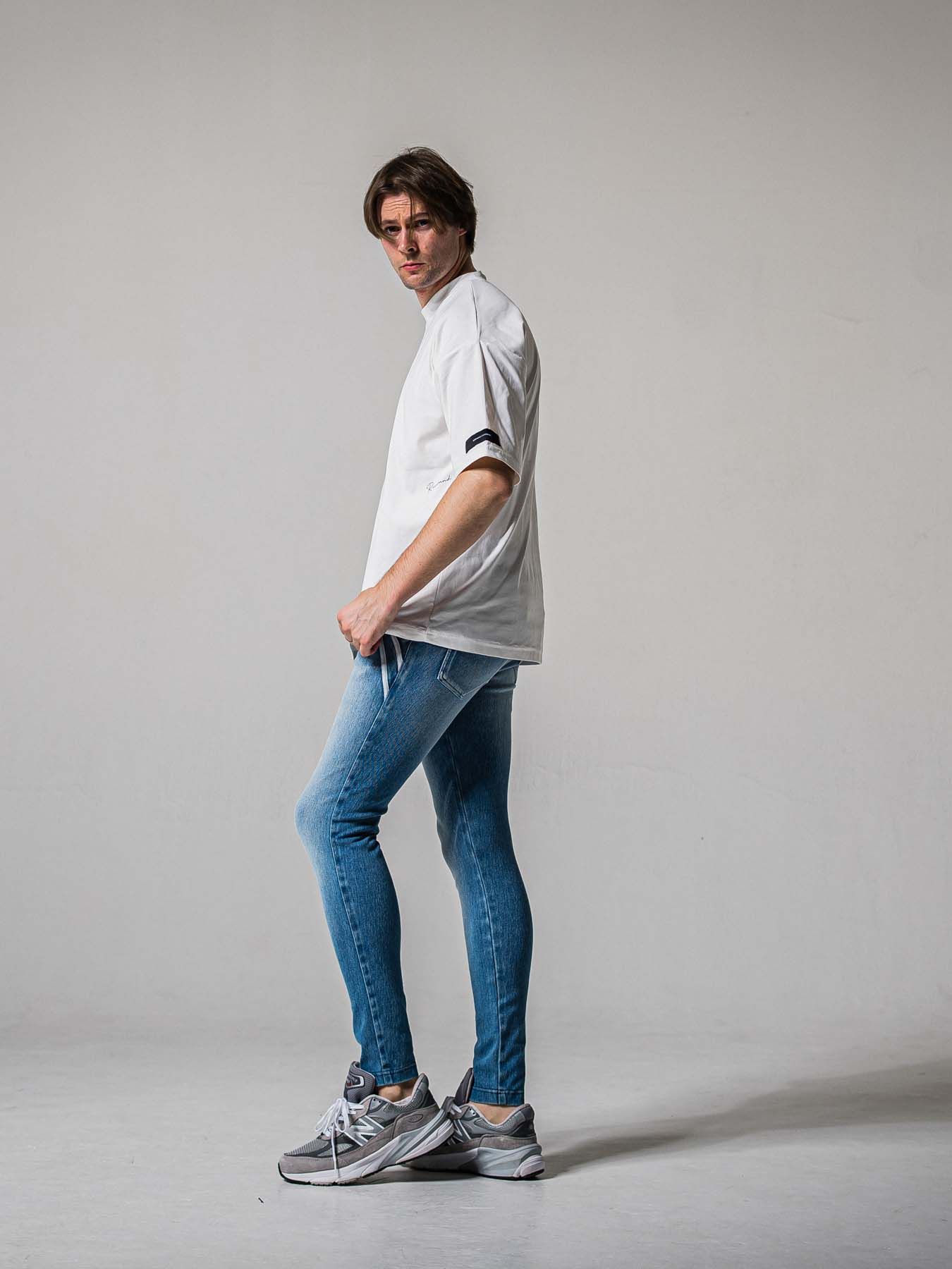 【予約品 11月16日(日) 締切】EX DENIM JERSEY EDGE PT / デニムジャージ エッジラインパンツ / ライトインディゴ