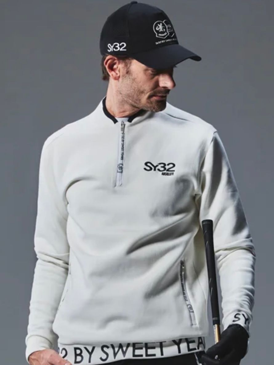 SY32 by SWEET YEARS GOLF - DOUBLE KNIT H-ZIP SWEAT SHIRTS｜MEN'S