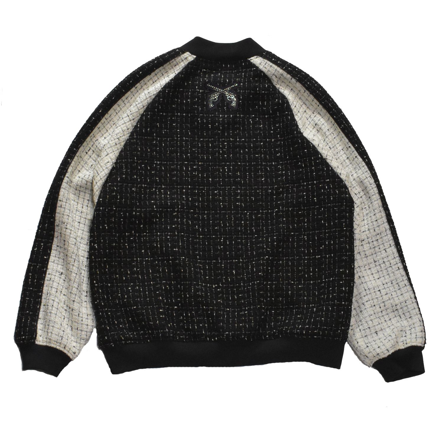 《予約品3月27日 23時55分締め》 TWEED BLOUSON / ブルゾン / ブラック  【roarguns 】8月中入荷予定
