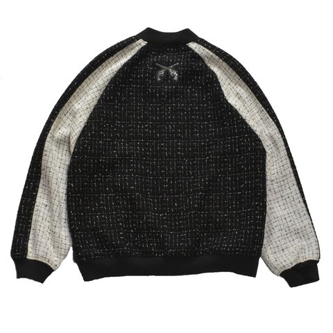 《予約品3月27日 23時55分締め》 TWEED BLOUSON / ブルゾン / ブラック  【roarguns 】8月中入荷予定