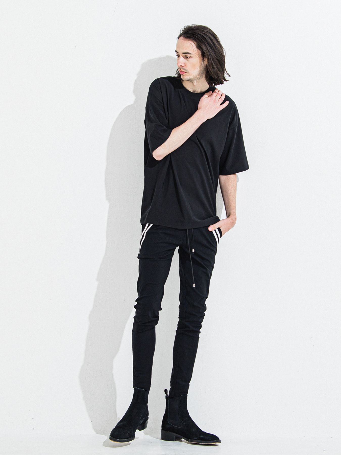 【予約品 】OX JERSEY OVER TEE / オックスジャージオーバーサイズTシャツ / ブラック