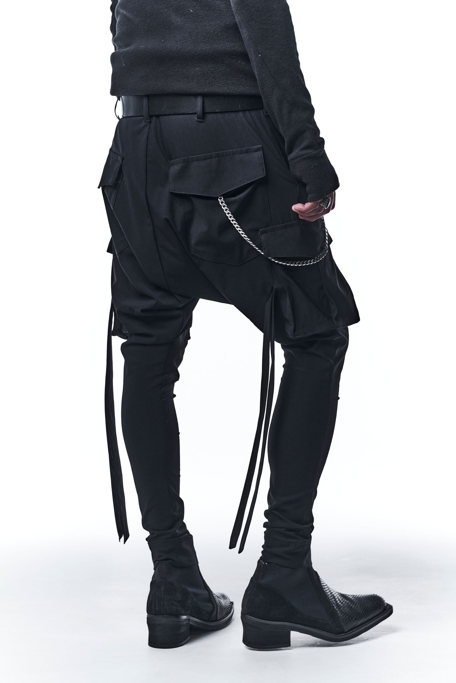 《予約品》 SaruelCargoPants カーゴパンツ HighTensionJersey / Black 【kiryuyrik】 8月入荷予定