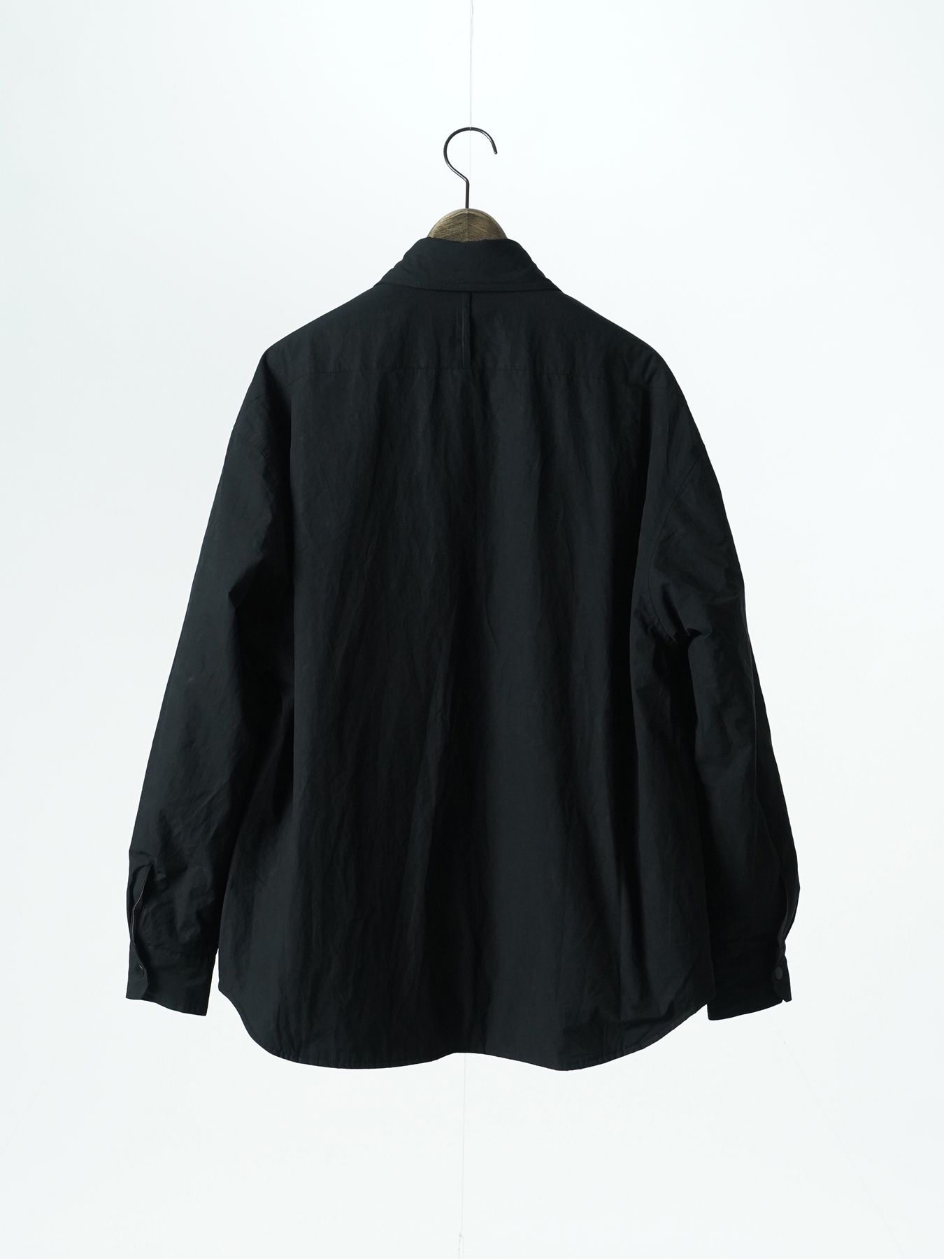 【予約品 5月6日(水) 締切】FLIPPADDING-SHIRTS / リバーシブルシャツ / チャコール×ブラック