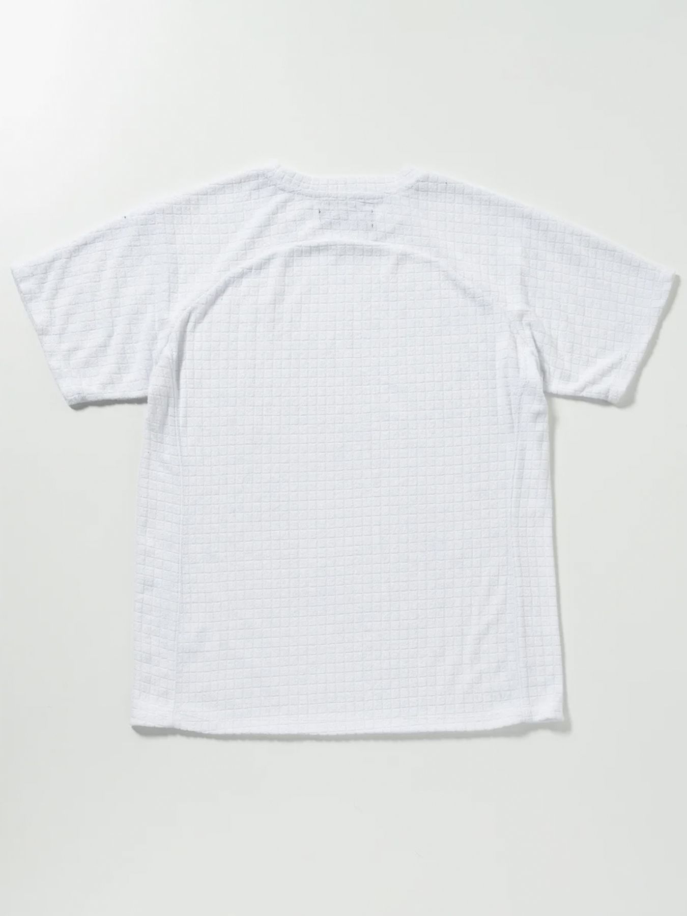 【1PIU1UGUALE3 RELAX】ブロックパイル半袖Tシャツ 1PIU1UGUALE3 RELAX - ブロックパイル半袖Tシャツ / ホワイト