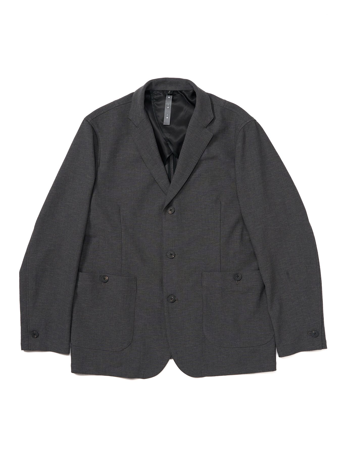 【予約品 9月23日(火) 締切】relax single jacket / リラックス シングルジャケット / チャコール