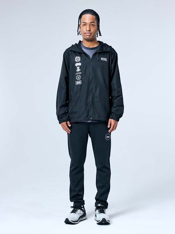 MULTI LOGO WINDBRAKER BLACK 【SY32 by SWEET YEARS GOLF】