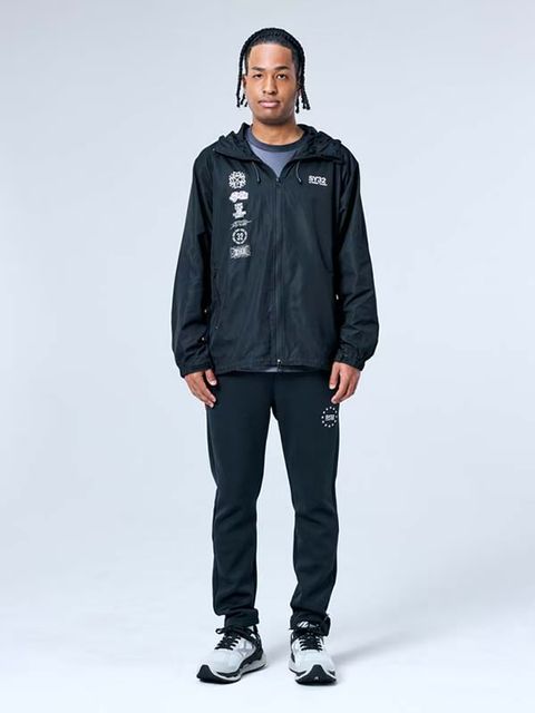 MULTI LOGO WINDBRAKER BLACK 【SY32 by SWEET YEARS GOLF】