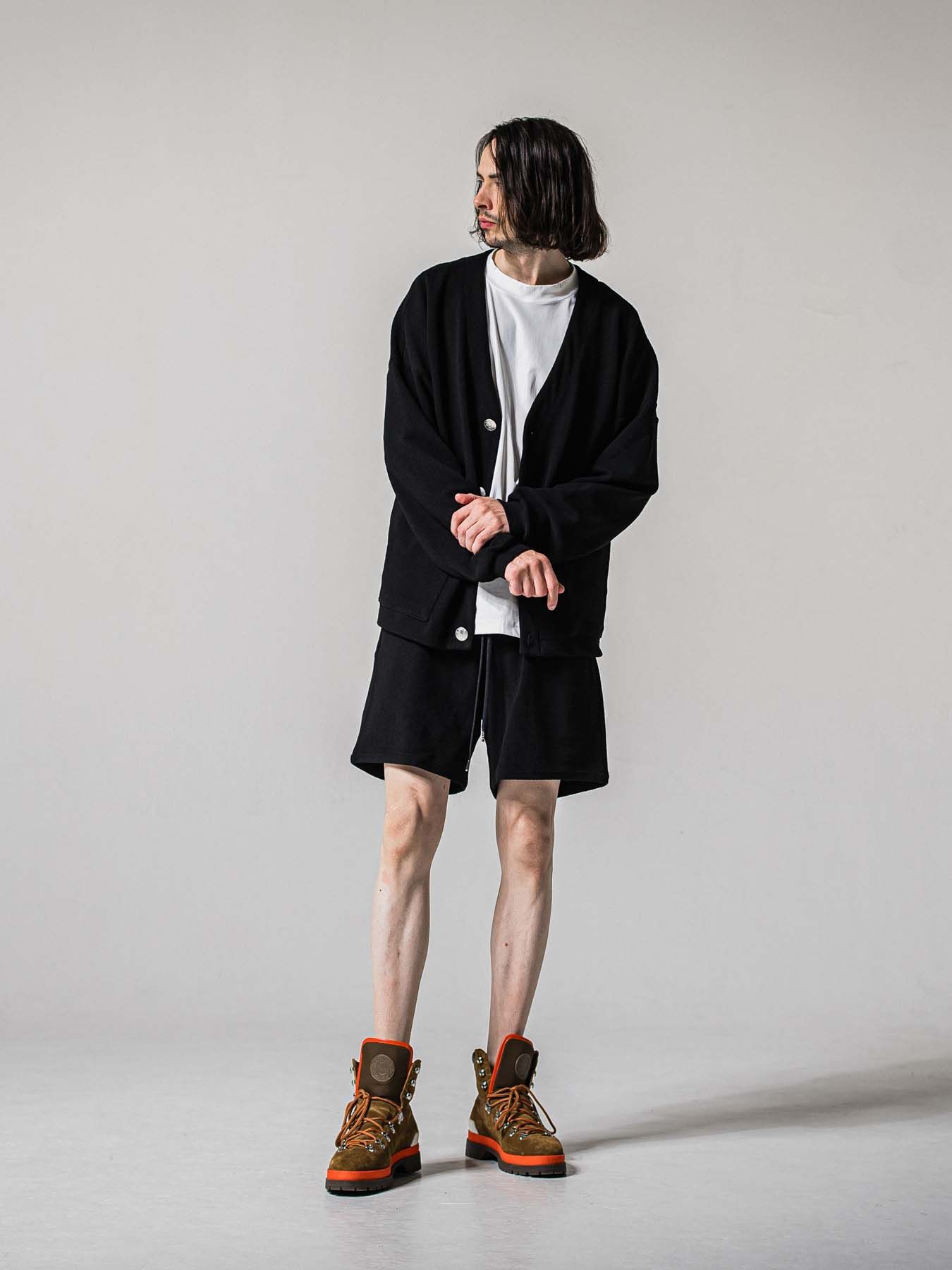 【予約品 11月16日(日) 締切】BLISTER KNIT HALF PT / ブリスターニットハーフパンツ / ブラック