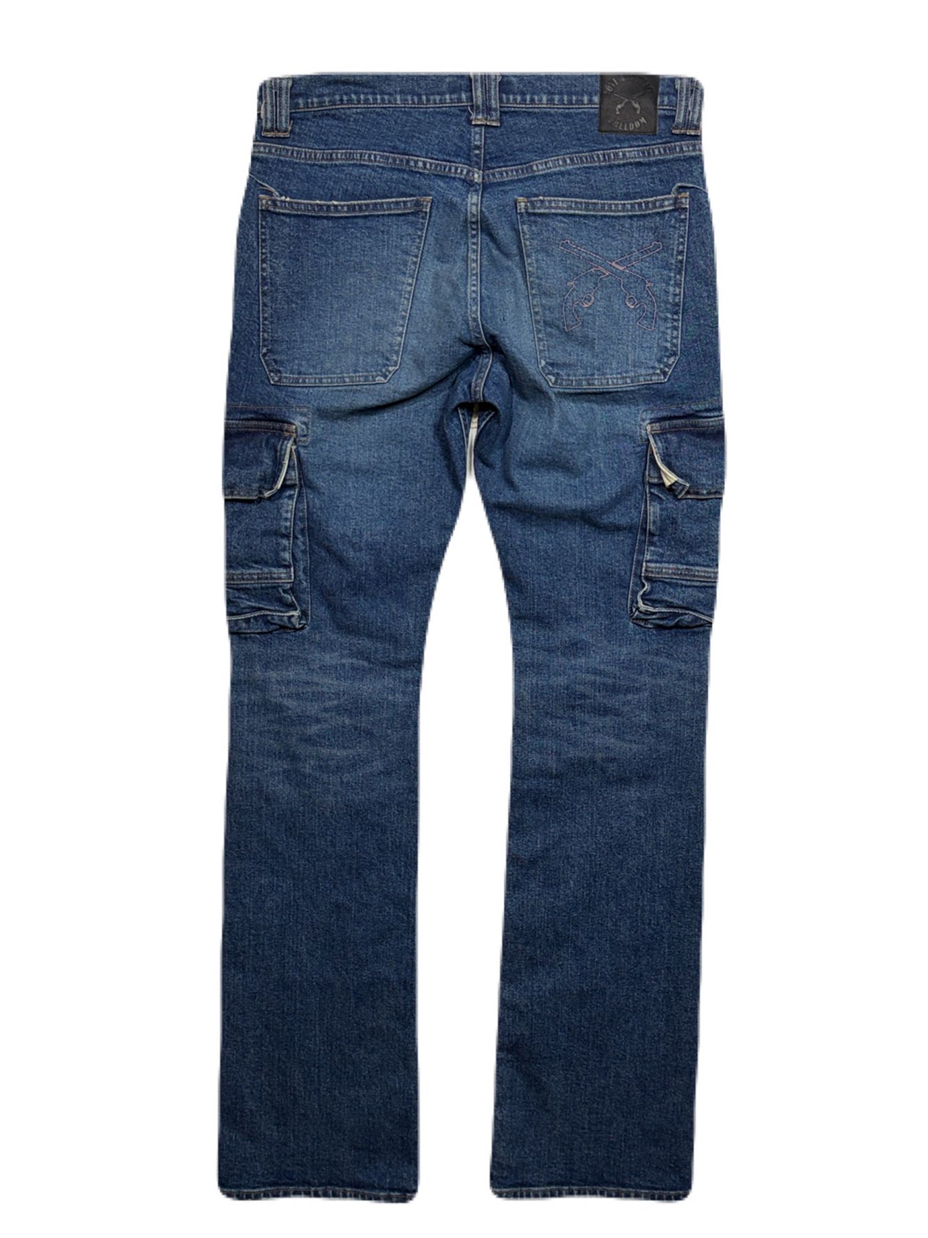 【予約品 8月23日(日) 締切】STRECH DENIM CARGO/P / ブルー