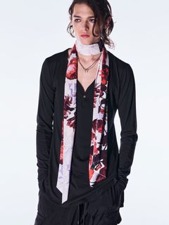 【予約品 6月29日(月) 締切】Goth Flora Stole / ストール / ホワイト