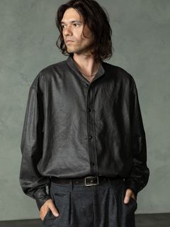 【予約品 7月5日(日) 締切】LUSTER OFFICERSHIRTS / ラスターオフィサーシャツ / チャコール