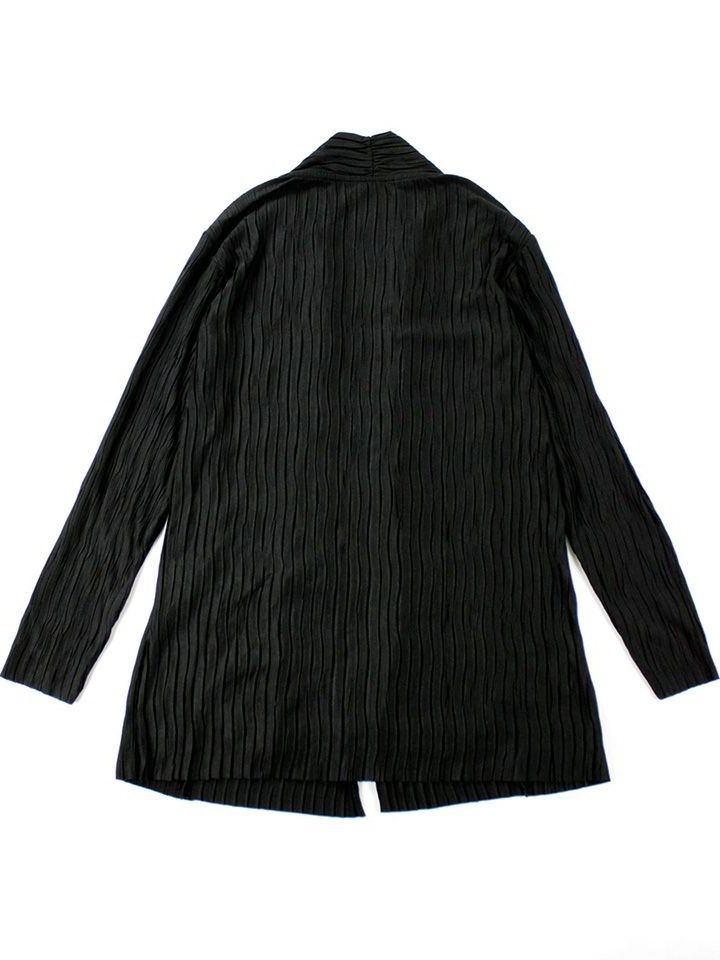 PLEATED CARDIGAN / プリーツカーデ / ブラック