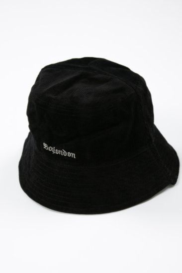 CORDUROY 2WAY BUCKET HAT/ ブラック 【BOY LONDON】