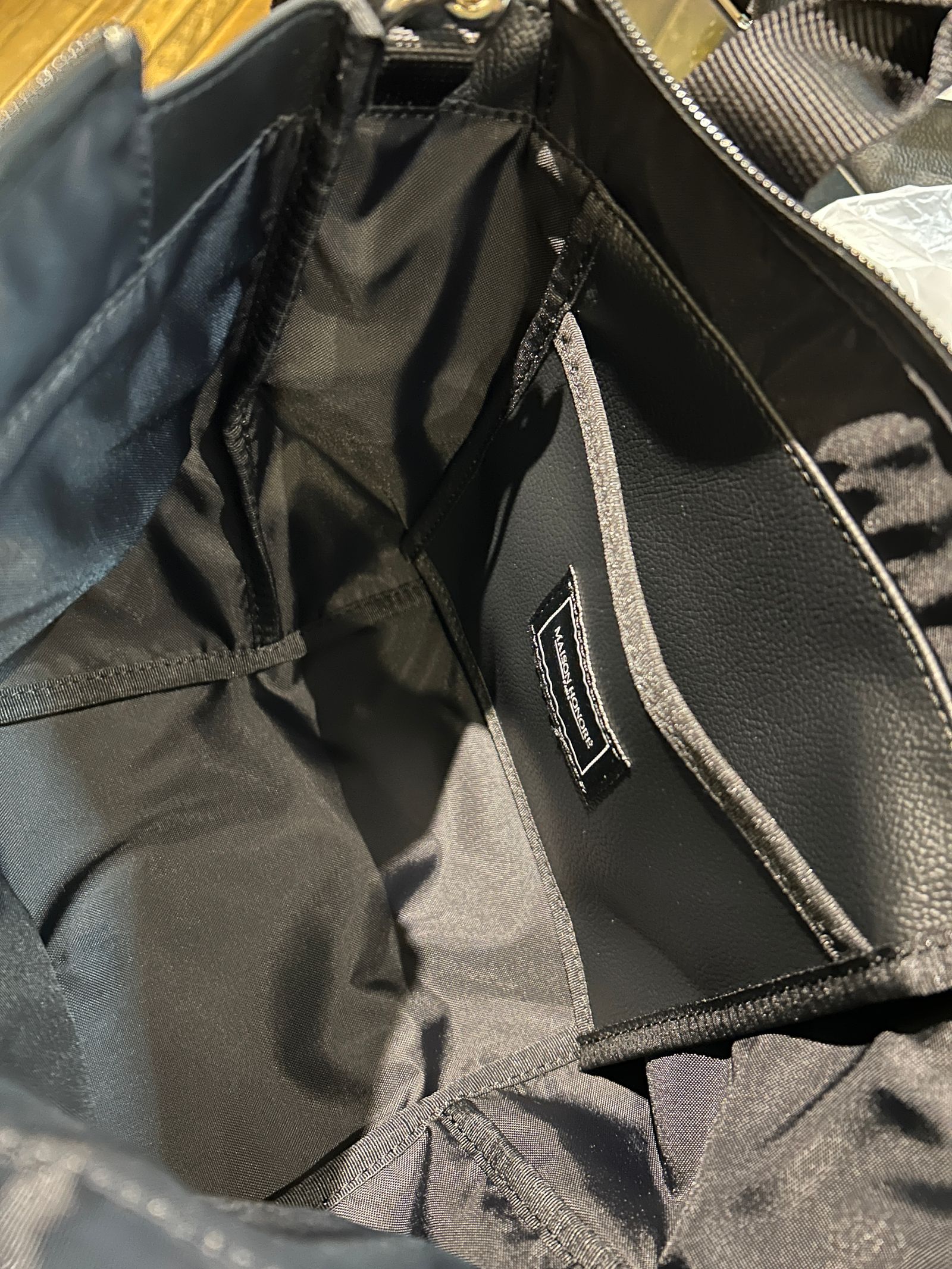 Tiphanie Shoulder バック ブラック×レッド メゾンオノレ パリMAISON HONORE PARIS