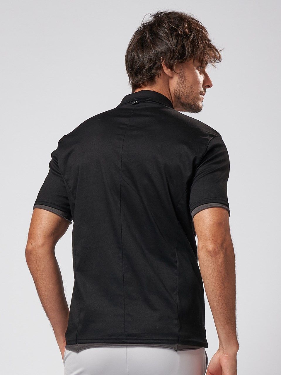 NBB WEEKEND ブラックポロシャツ 新品 NBB WEEKEND 定番ポロ サイズ2 ポロシャツ 黒 半袖 速乾