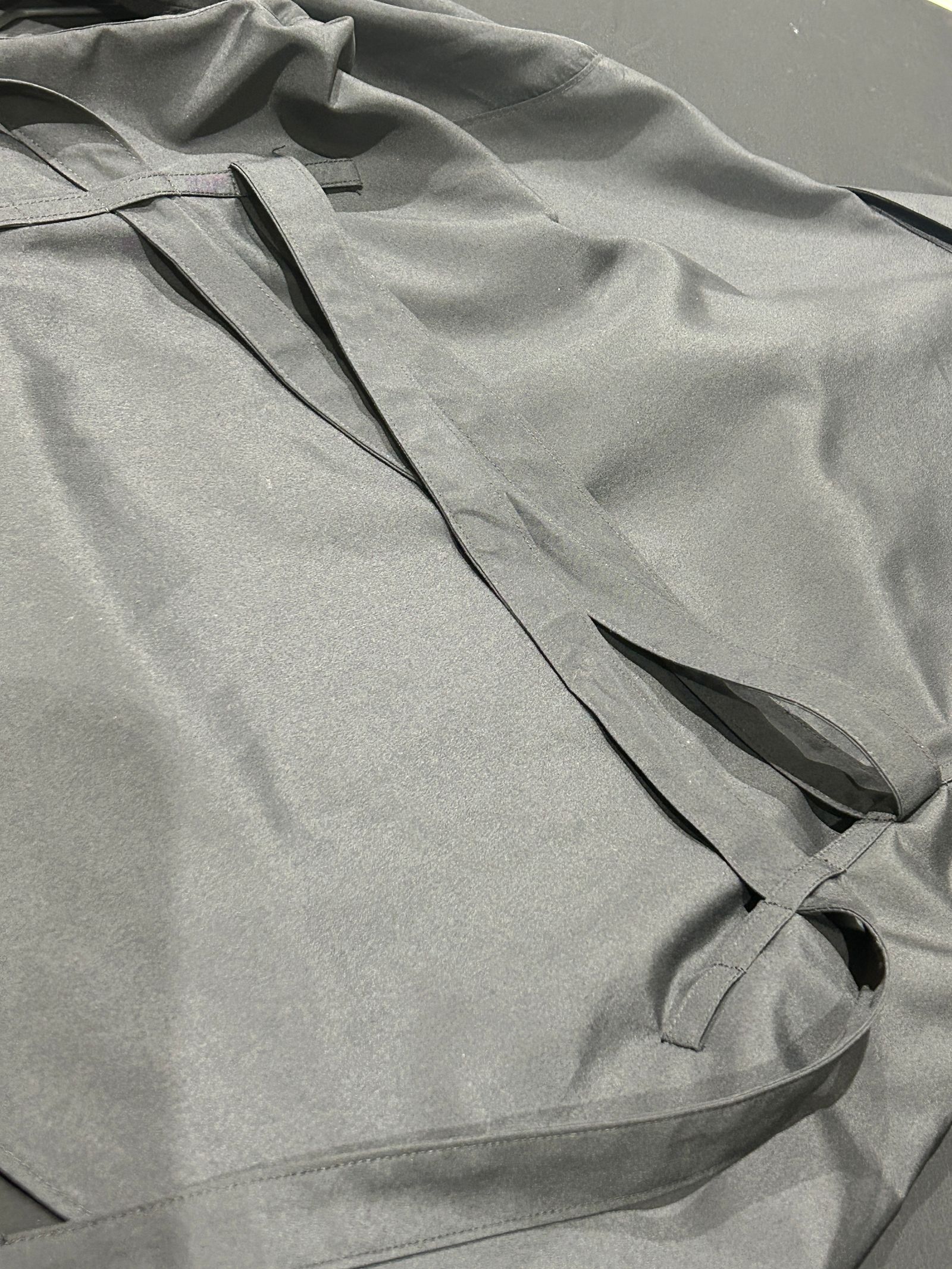 【予約品 5月18日(日) 締切】Lace Up Frill Shirt / レースアップフリルシャツ / ブラック