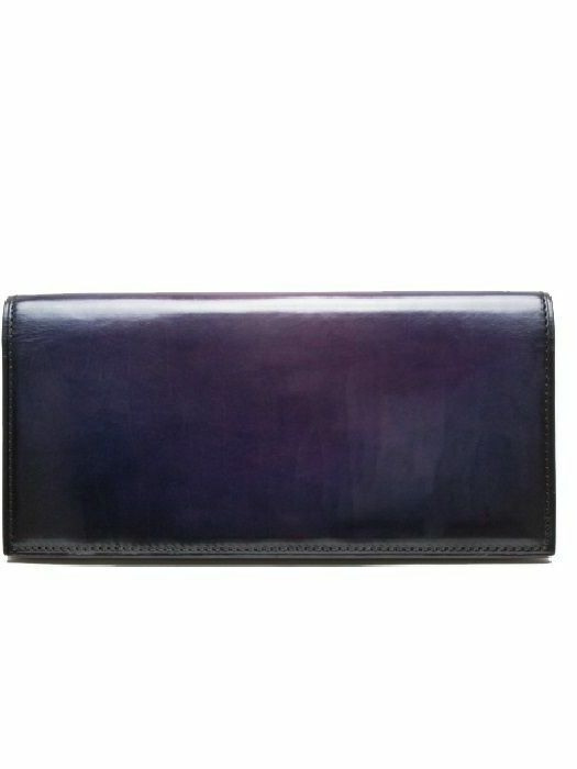 かぶせ長財布 / パープル