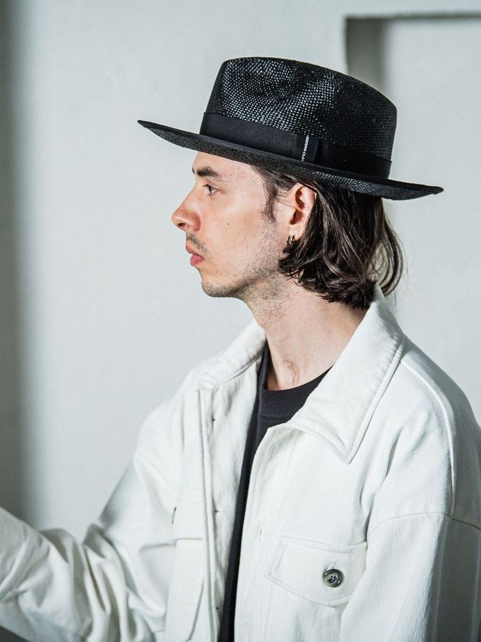 《予約品11月17日19時締め》 STEVIE STRAW HAT / ストローハット / ブラック