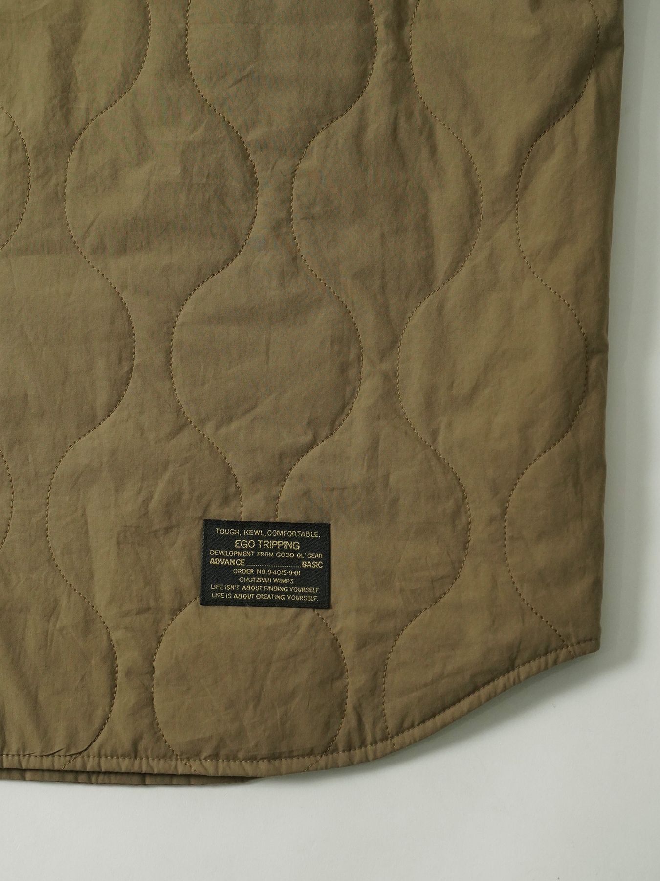 【予約品 5月6日(水) 締切】FLIPPADDING-SHIRTS / リバーシブルシャツ / オリーブ×オリーブ