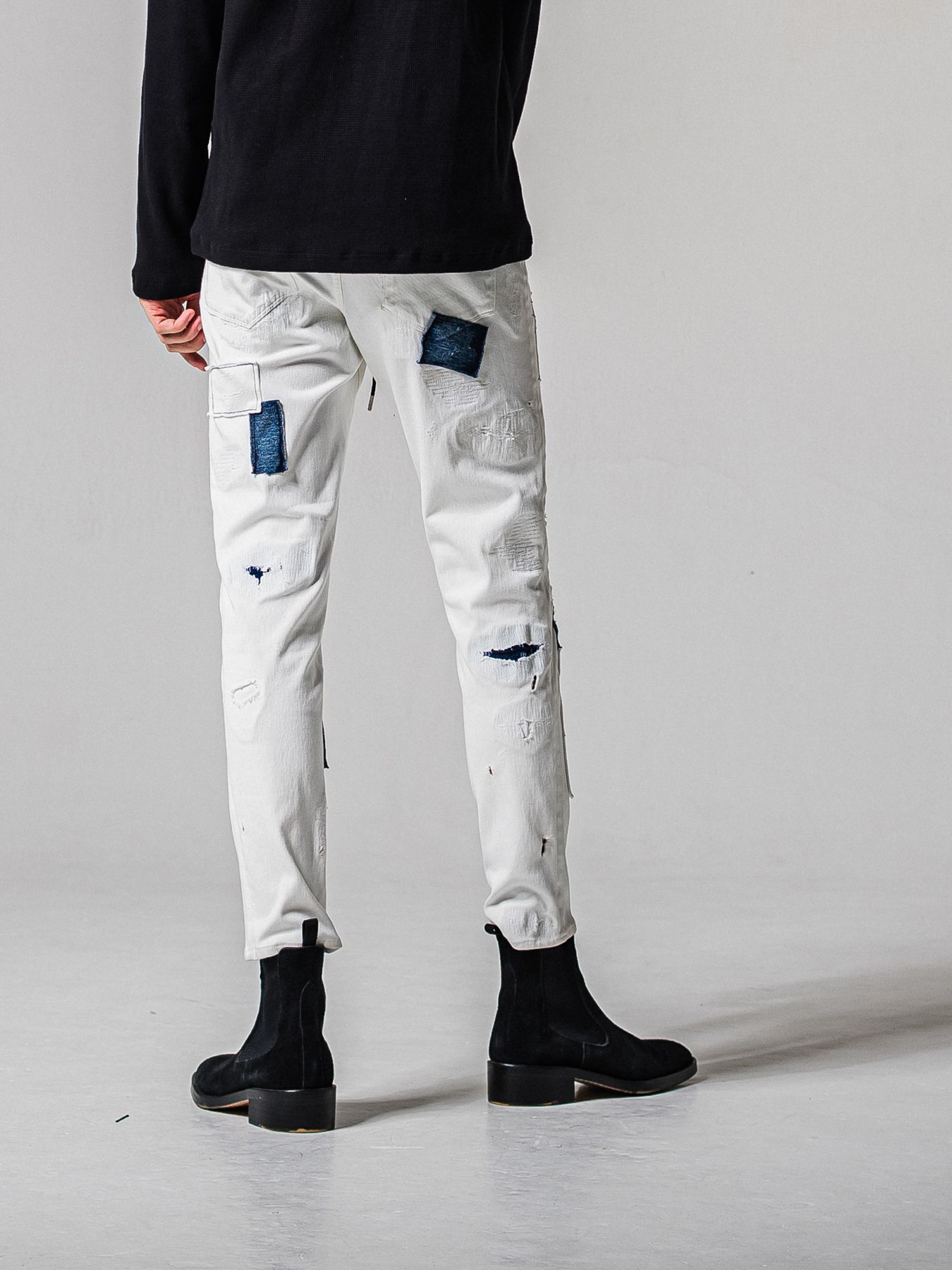 【予約品 11月16日(日) 締切】MICK DENIM JERSEY / ミック デニムジャージ / ホワイトリメイク