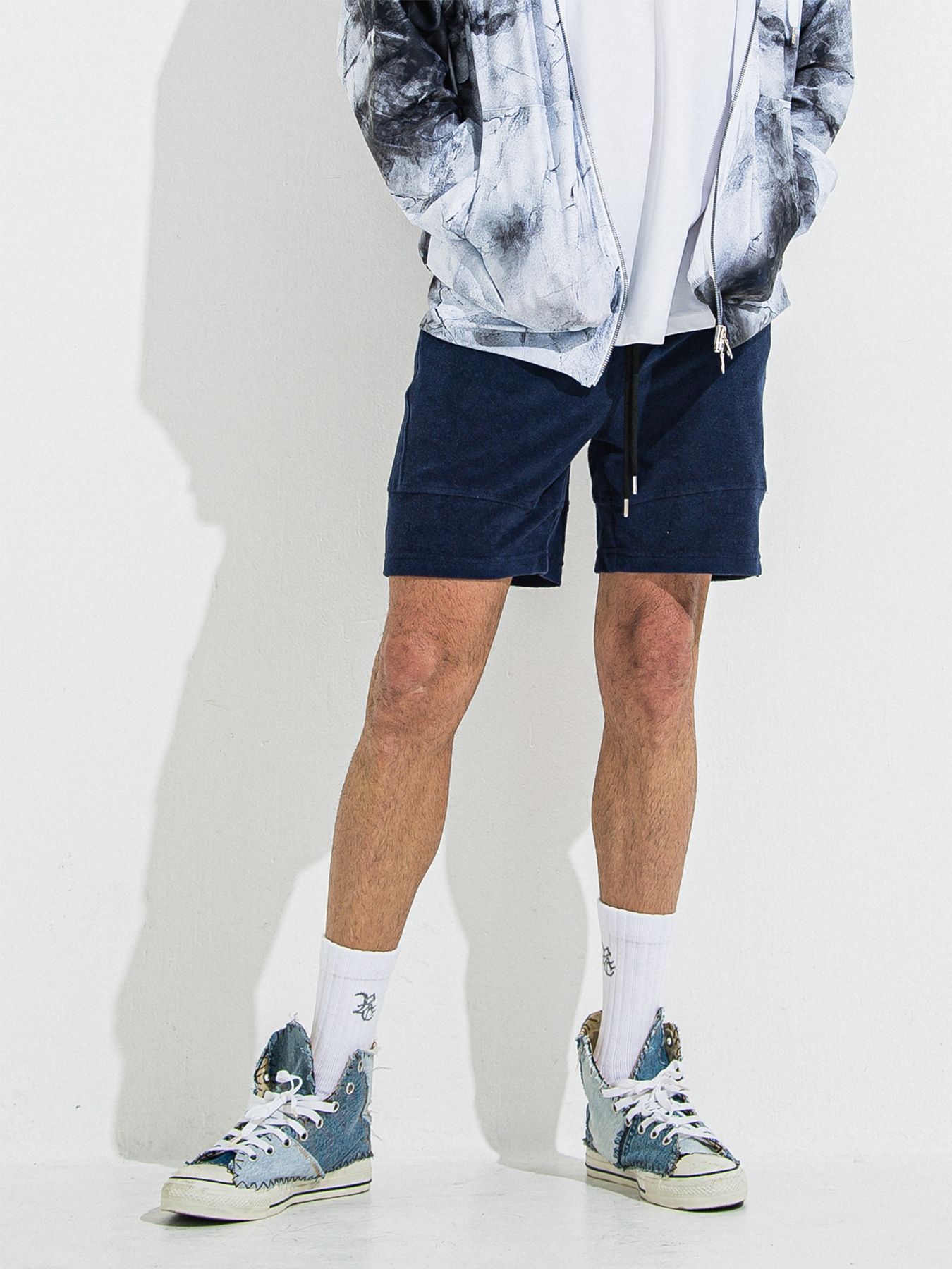 【予約品】TYLER PILE SHORTS / タイラーパイルショーツ / ネイビー