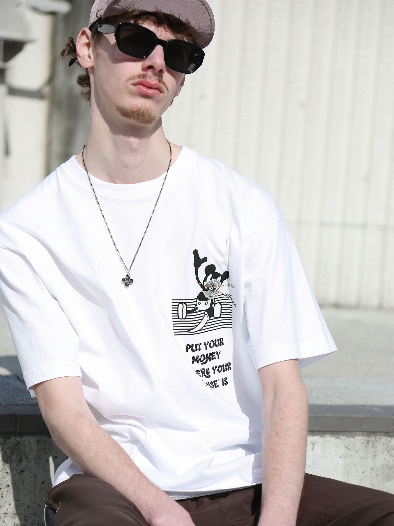 NOT-MOUTH TEE / プリントTシャツ / ホワイト【QUOLT】