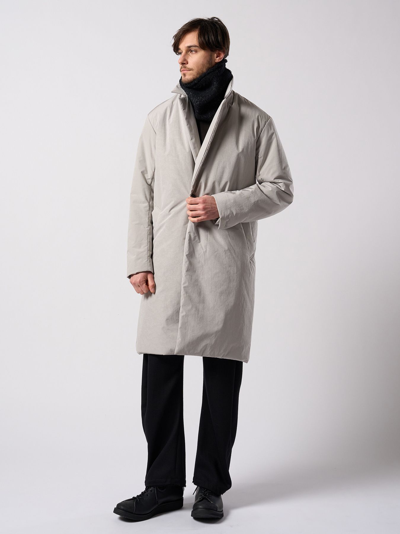 【予約品 4月19日(日) 18時締切】fancy yarn knit snood / ニットスヌード / ブラック