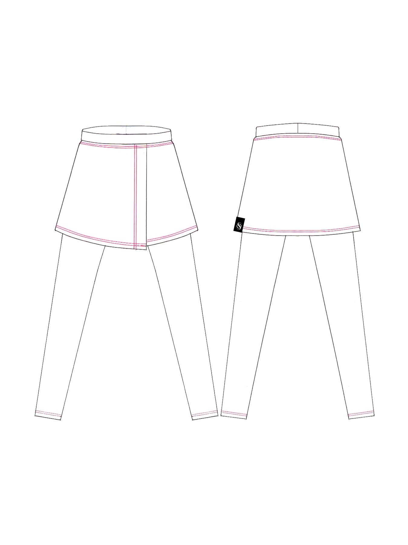 【予約品 10月26日(日) 締切】Skirt Leggings / スカートレギンス / ブラック