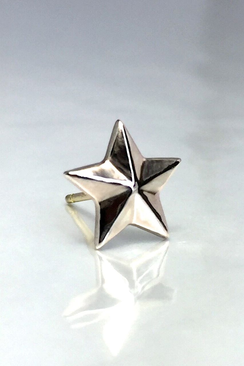 《受注生産》 STAR STUD PINK SILVER ピアス 【GOD SIZE】 注文から2～3週間後入荷予定