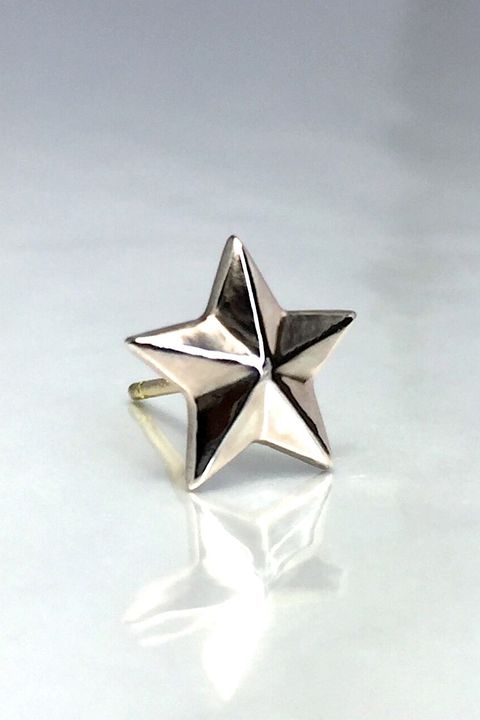 《受注生産》 STAR STUD PINK SILVER ピアス 【GOD SIZE】 注文から2～3週間後入荷予定