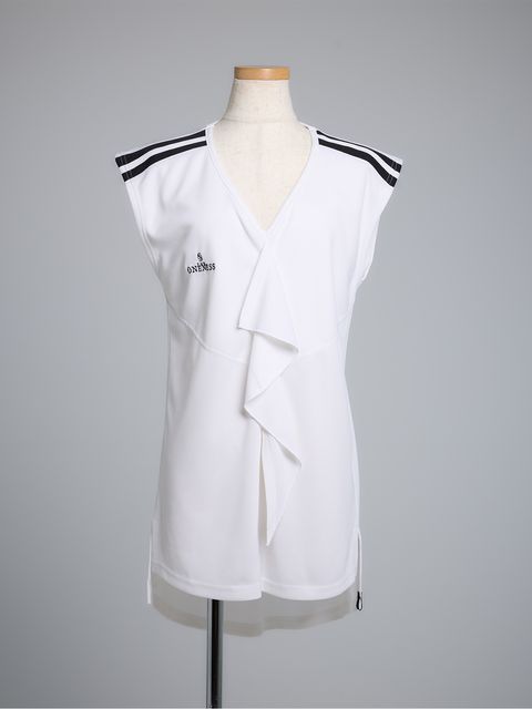 【予約品 5月18日(日) 締切】Frill French Sleeve T-Shirt / フリルフレンチスリーブTシャツ / ホワイト