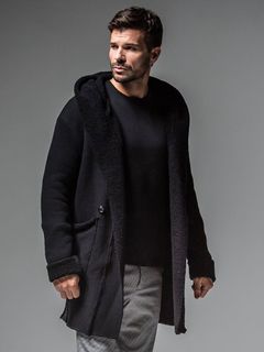 BOA Hoodie coat / ウールボアコート / ブラック 【RESOUND CLOTHING】 RC30-C-007
