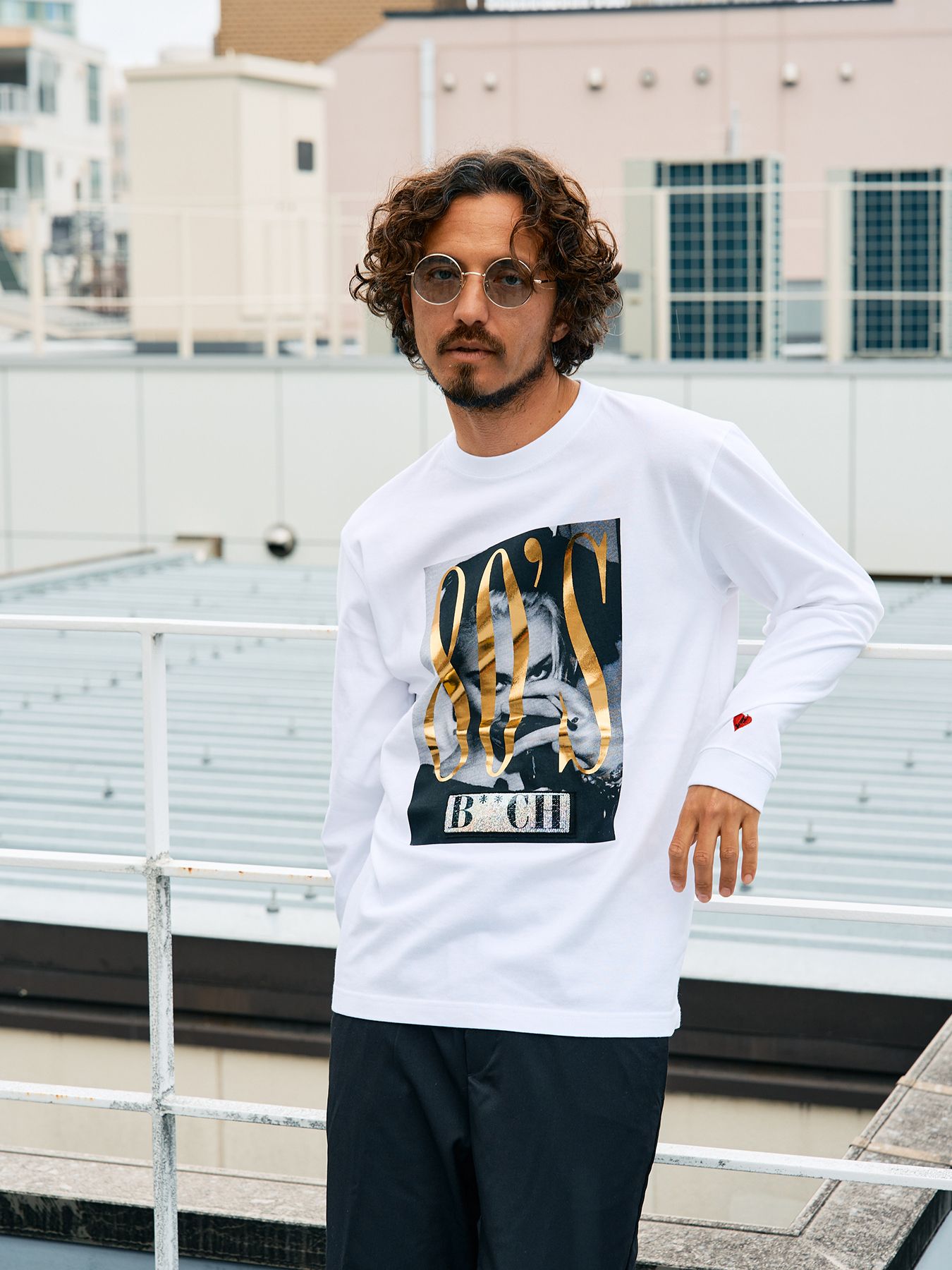 【予約品 5月8日(木) AM10時 締切】 5.6ozコットン天竺 80S QUEEN シークインLS Tシャツ / ホワイト