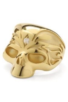 《予約品》 ThirdEyeSkullRing リング 18KメッキSilver925+Daimond 【kiryuyrik】 12月入荷予定
