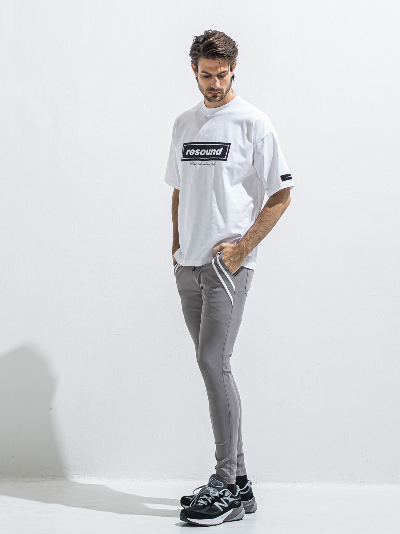 【予約品 2月15日(日) 18:00 締切】BOX OVER TEE / ボックスロゴオーバーTシャツ / ホワイト×ブラック