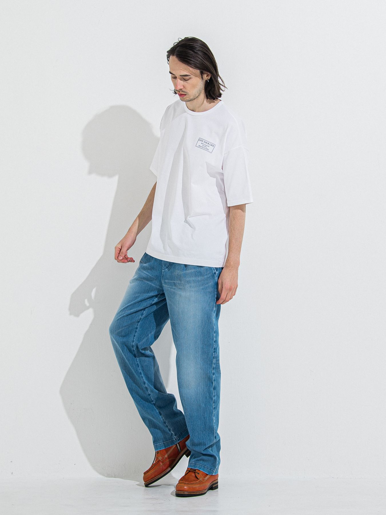 【予約品 】CREW OVER TEE /  クルーオーバーサイズTシャツ / ホワイト