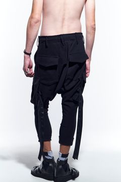 SaruelCargoPants カーゴパンツ HiTenssionJersey / Black 【kiryuyrik】