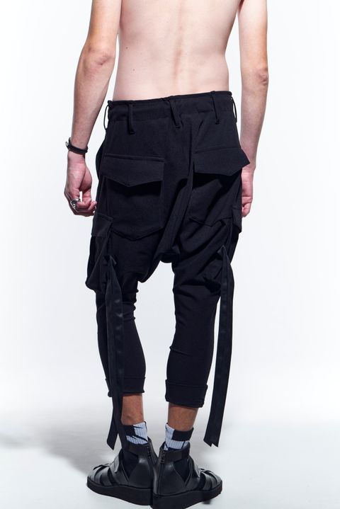 SaruelCargoPants カーゴパンツ HiTenssionJersey / Black 【kiryuyrik】