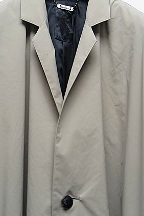 《予約品》 StandCollarDrapeCoatコート / グレーベージュ 【kiryuyrik】 2023年2月以降入荷予定