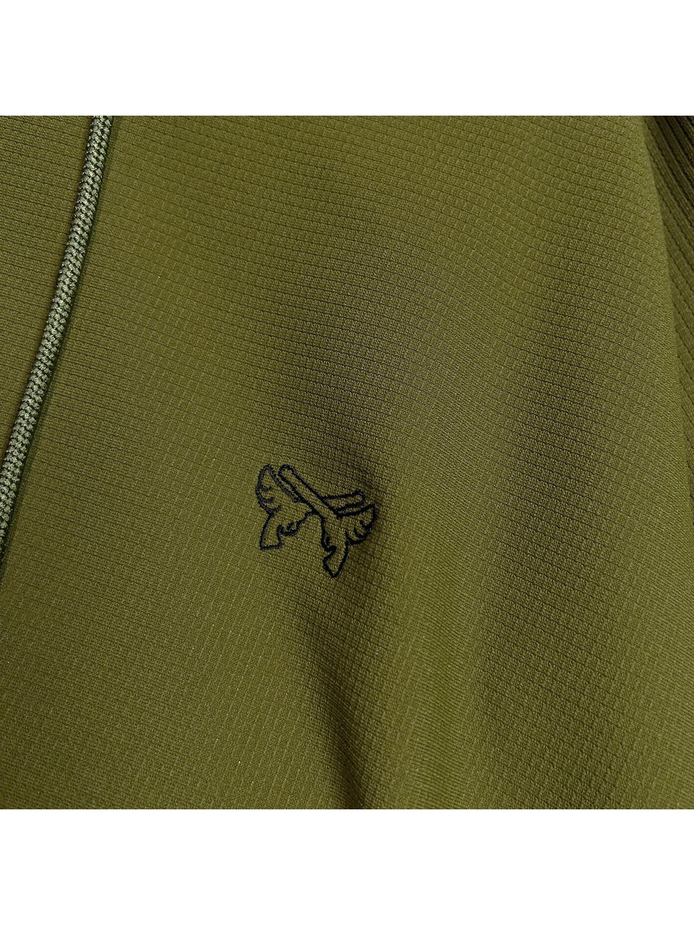 【予約品 8月10日(日) 締切 】WING EMB MESH HOODIE / ウイングエンボス メッシュフーディー / カーキ