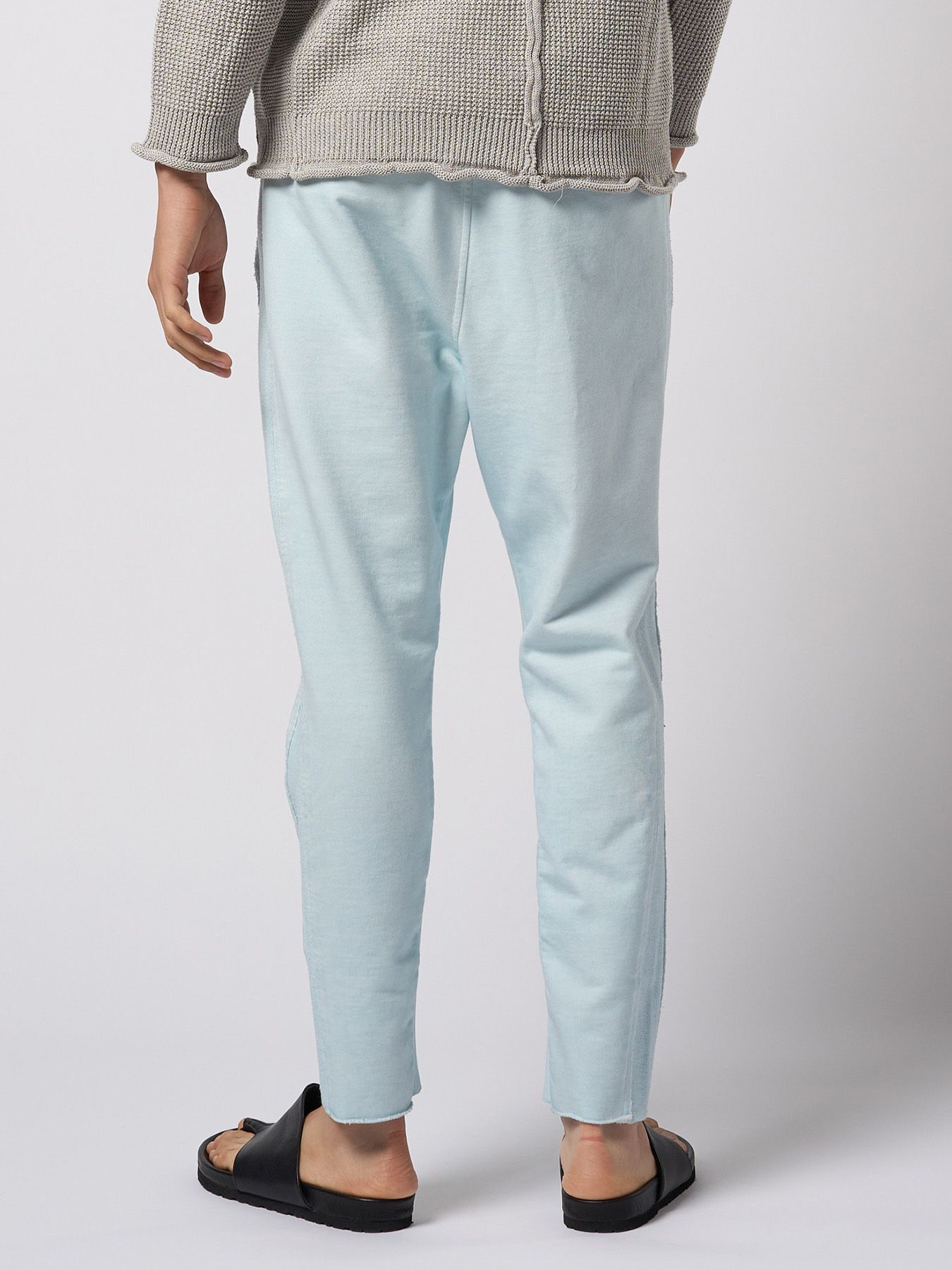 【予約品 9月23日(火) 締切】cut-off sweat pants / カットオフ スウェットパンツ / アイスブルー