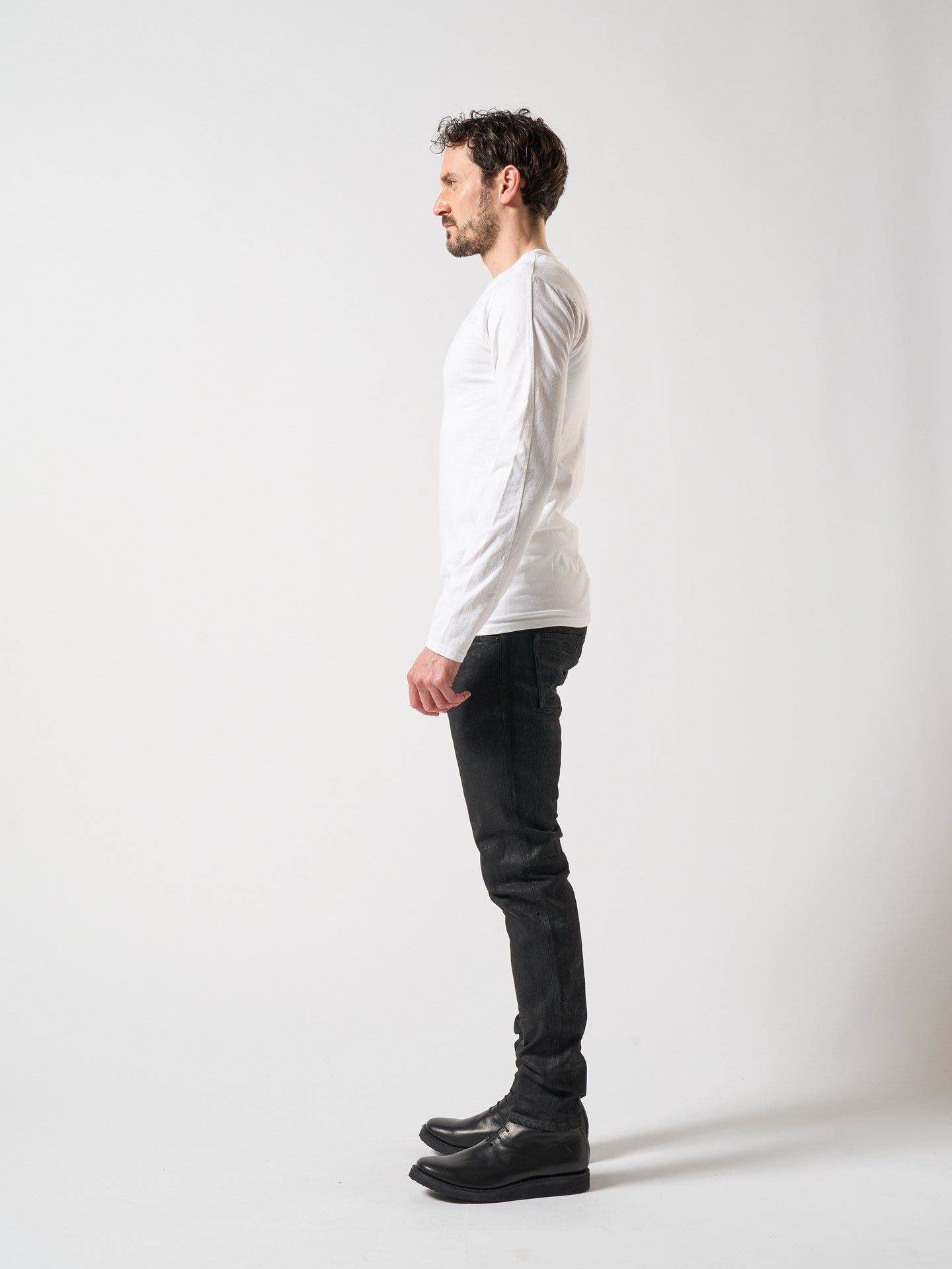 【予約品】 basic crew-neck L/S / クルーTシャツ / ホワイト