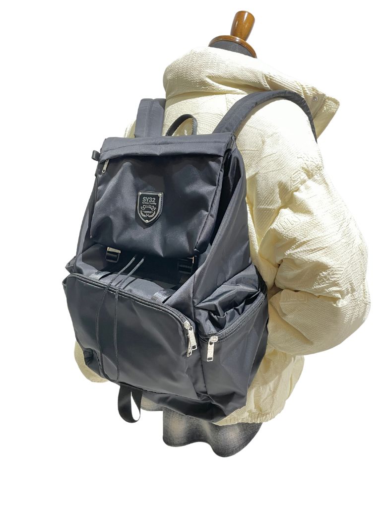NYLON BACKPACK / ナイロンバックパック / ブラック 【SY32 by SWEET YEARS 】