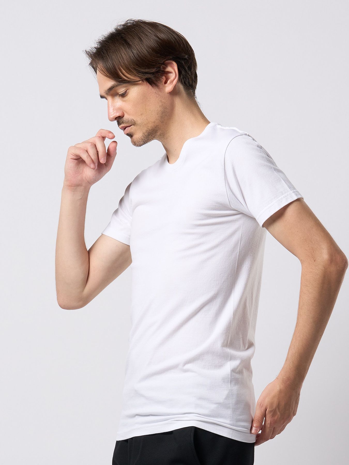 【予約品 9月23日(火) 締切】basic crew-neck S/S / ベーシック クルーネック ショートスリーブ / ホワイト