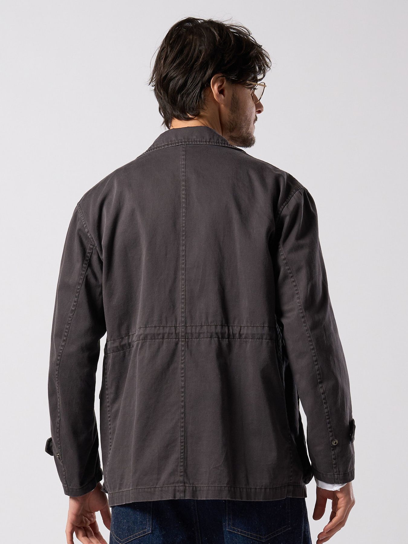 【予約品 4月19日(日) 18時締切】sulfur dyed M47 shirt / 硫化染め M47シャツ / フェードチャコール