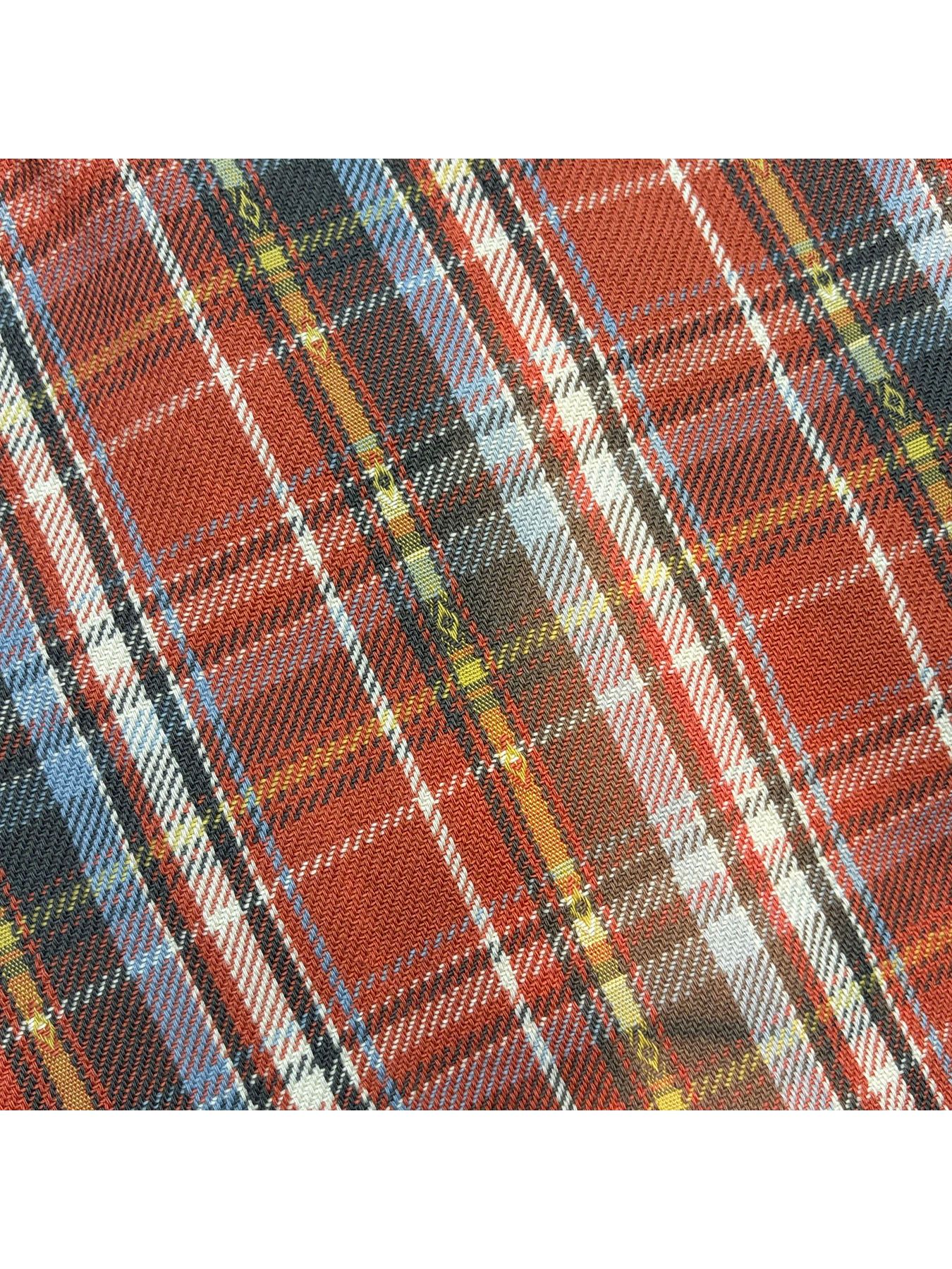 【予約品 3月9日(月) 18:00 締切】STUDS CHECK SH CRY / クリスタルクロスガン スタッズ チェックシャツ / レッド